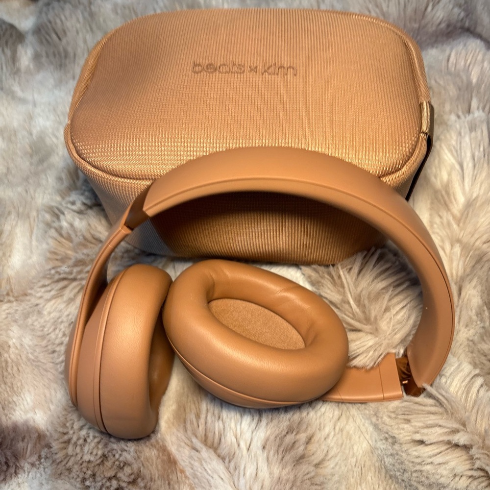 Tan Over-Ear Headphones